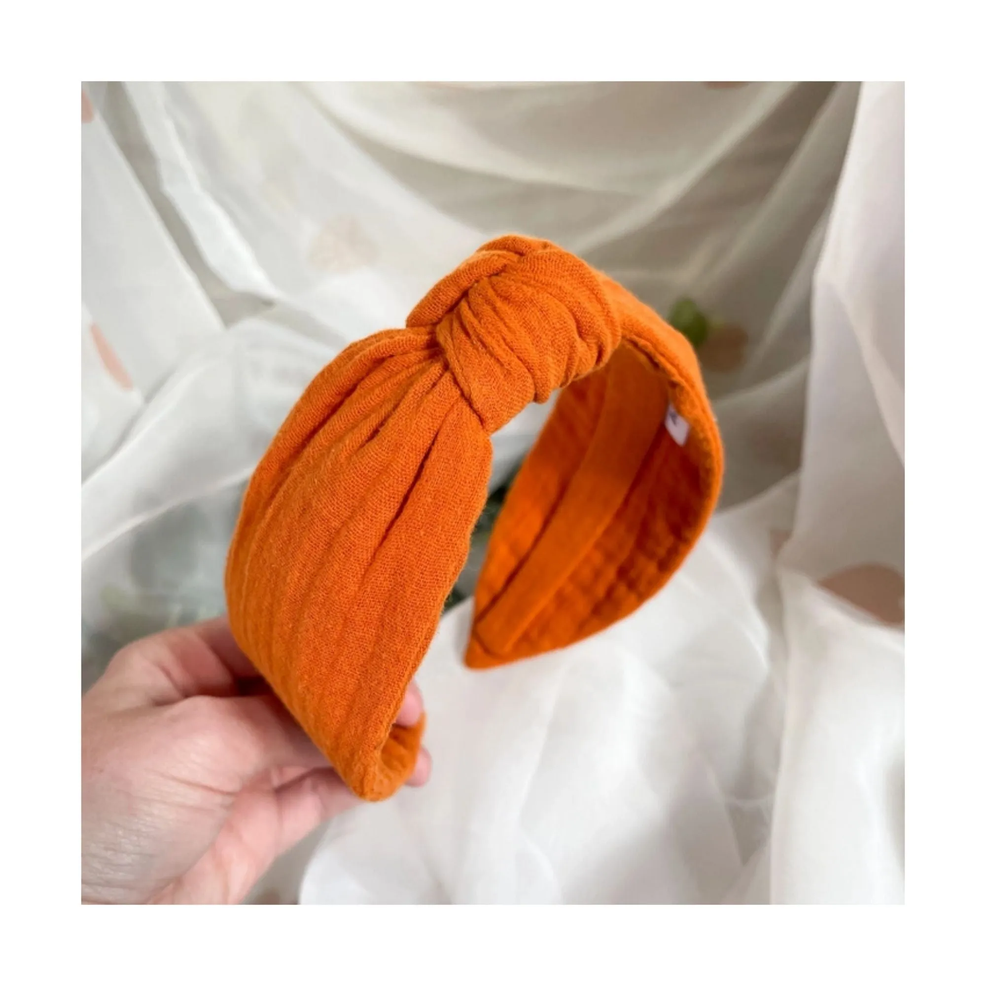 Orange Knot Headband