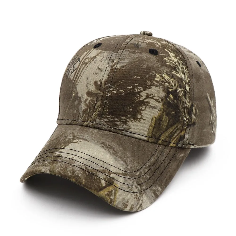 Outdoor Jungle Fishing Baseball Hat Cap Man Camouflage Hunting Hat Casquette Bone Cotton Tree Camo Snapback Dad Caps