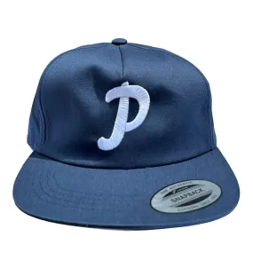 P Logo Snapback Shop Cap - Navy