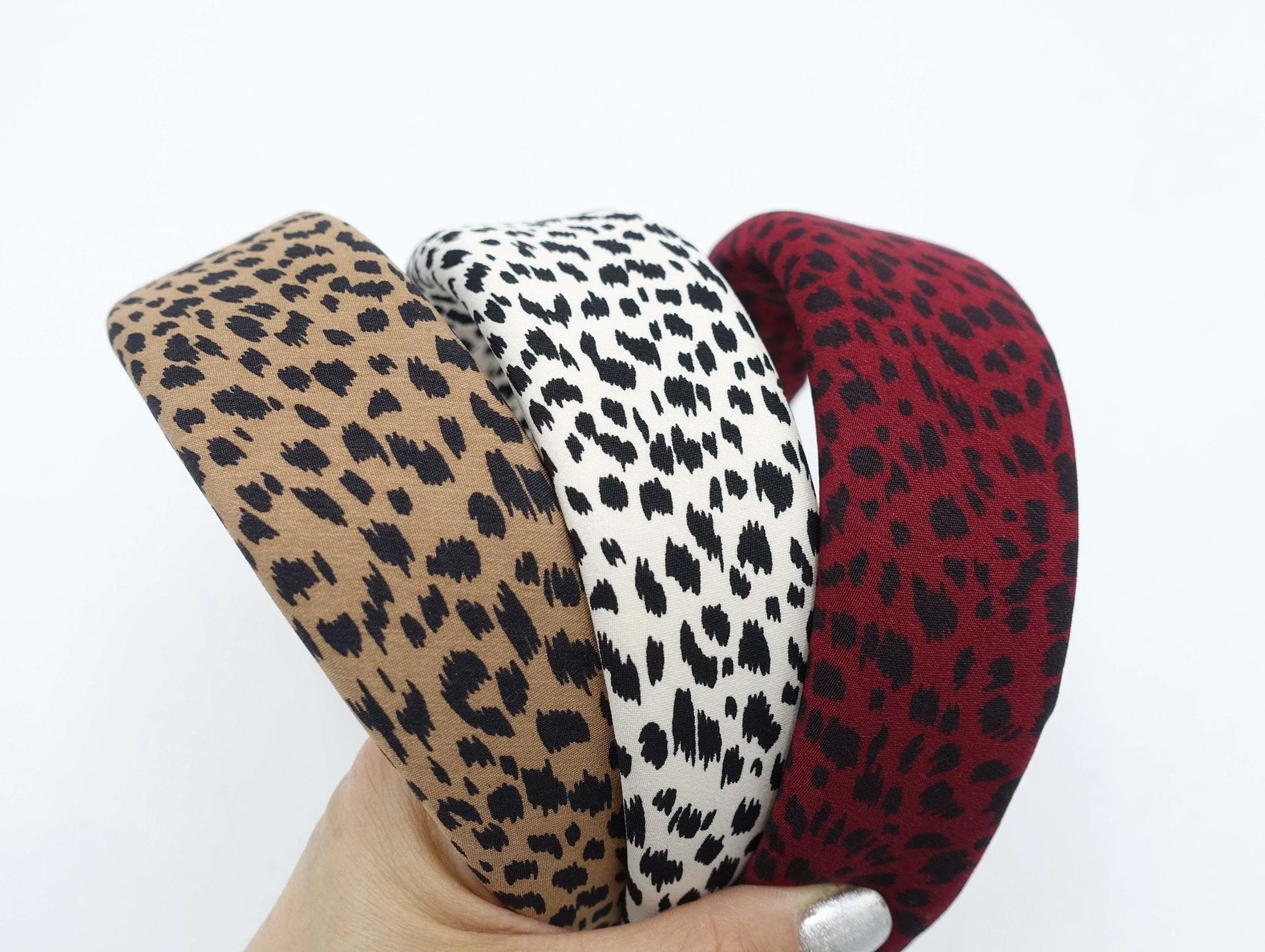 padded headband animal print hairband for women