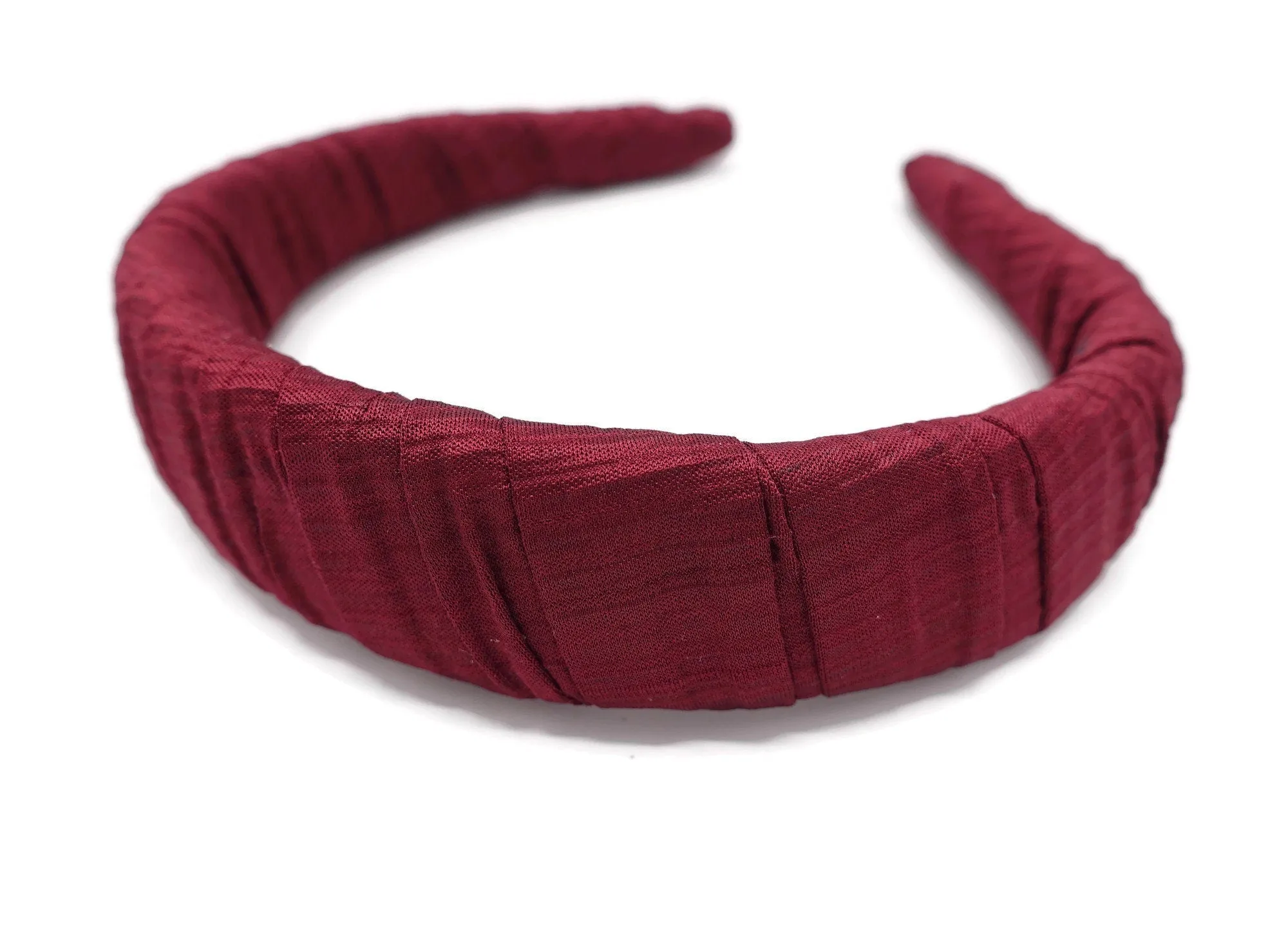 padded headband corrugated fabric wrap hairband pleated women hair accessory