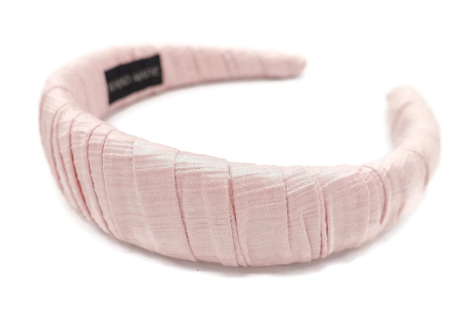 padded headband corrugated fabric wrap hairband pleated women hair accessory