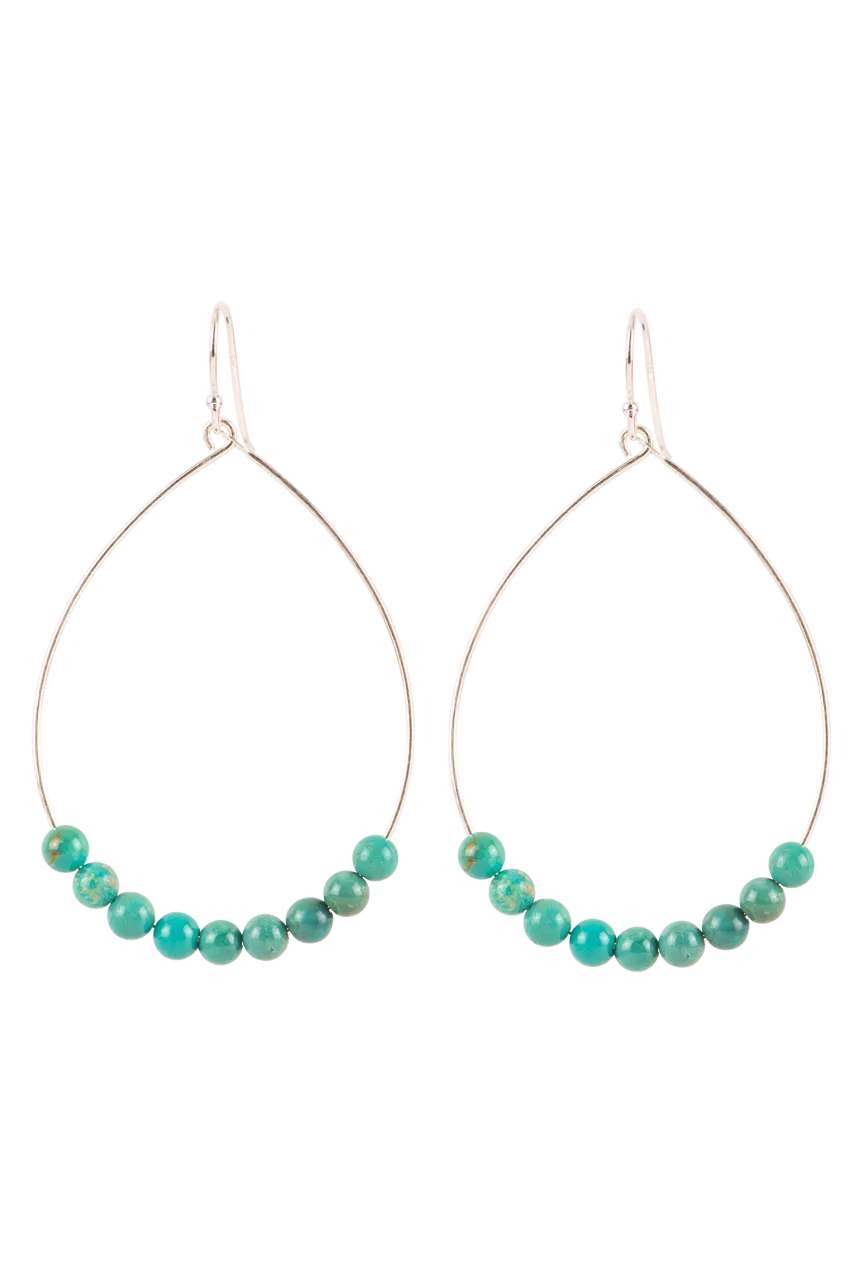 Paige Wallace Sterling Silver & Turquoise Earrings