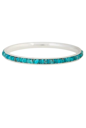 Paige Wallace Tiny Turquoise Bangle