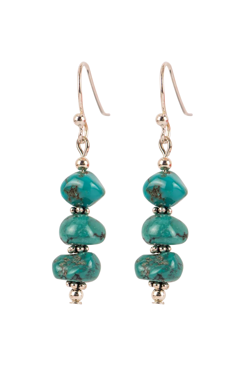 Paige Wallace Turquoise Pebble Earrings