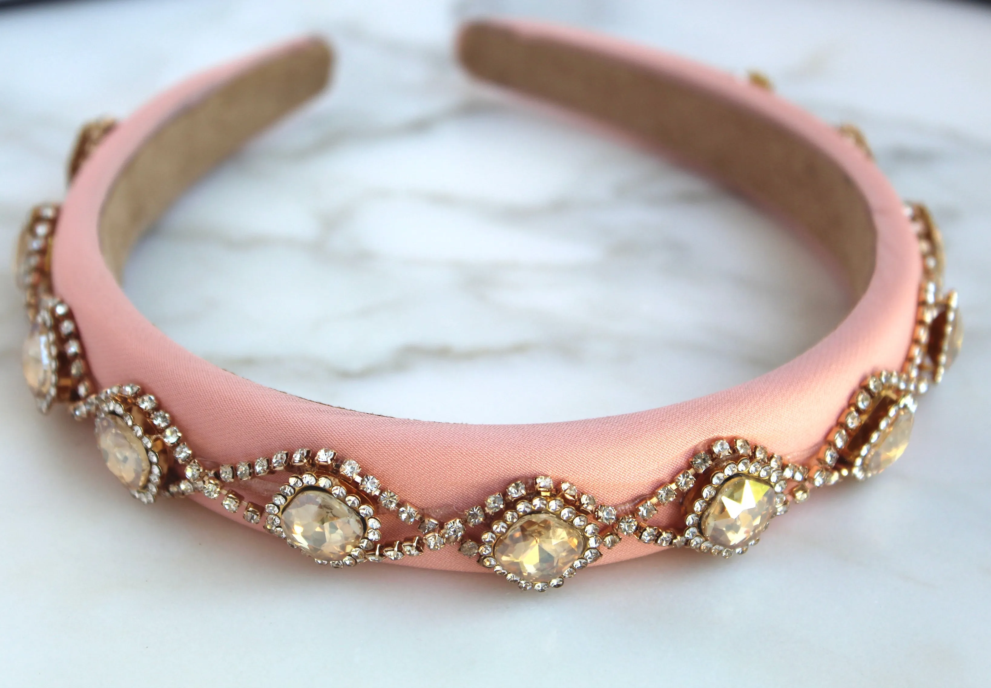 Peach Rose Headband