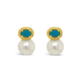 Pearl & Turquoise Earrings