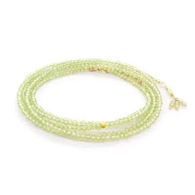 Peridot Wrap Bracelet - Necklace