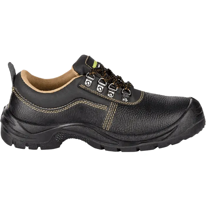 Pioneer Black 200J steel toe cap safety shoes