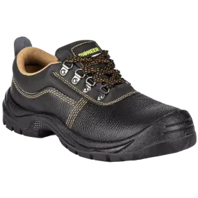 Pioneer Black 200J steel toe cap safety shoes