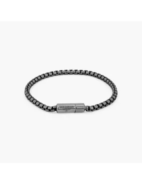 Pop Sleek Box Chain Bracelet | Dark Gray