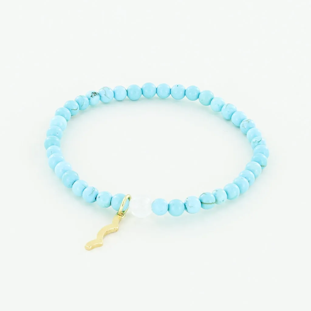 Rayminder UV Awareness Bracelet in Cyan Turquoise