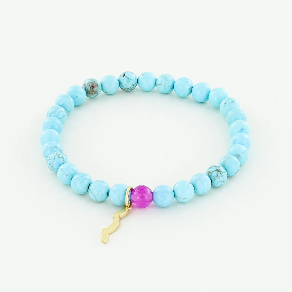 Rayminder UV Awareness Bracelet in Cyan Turquoise