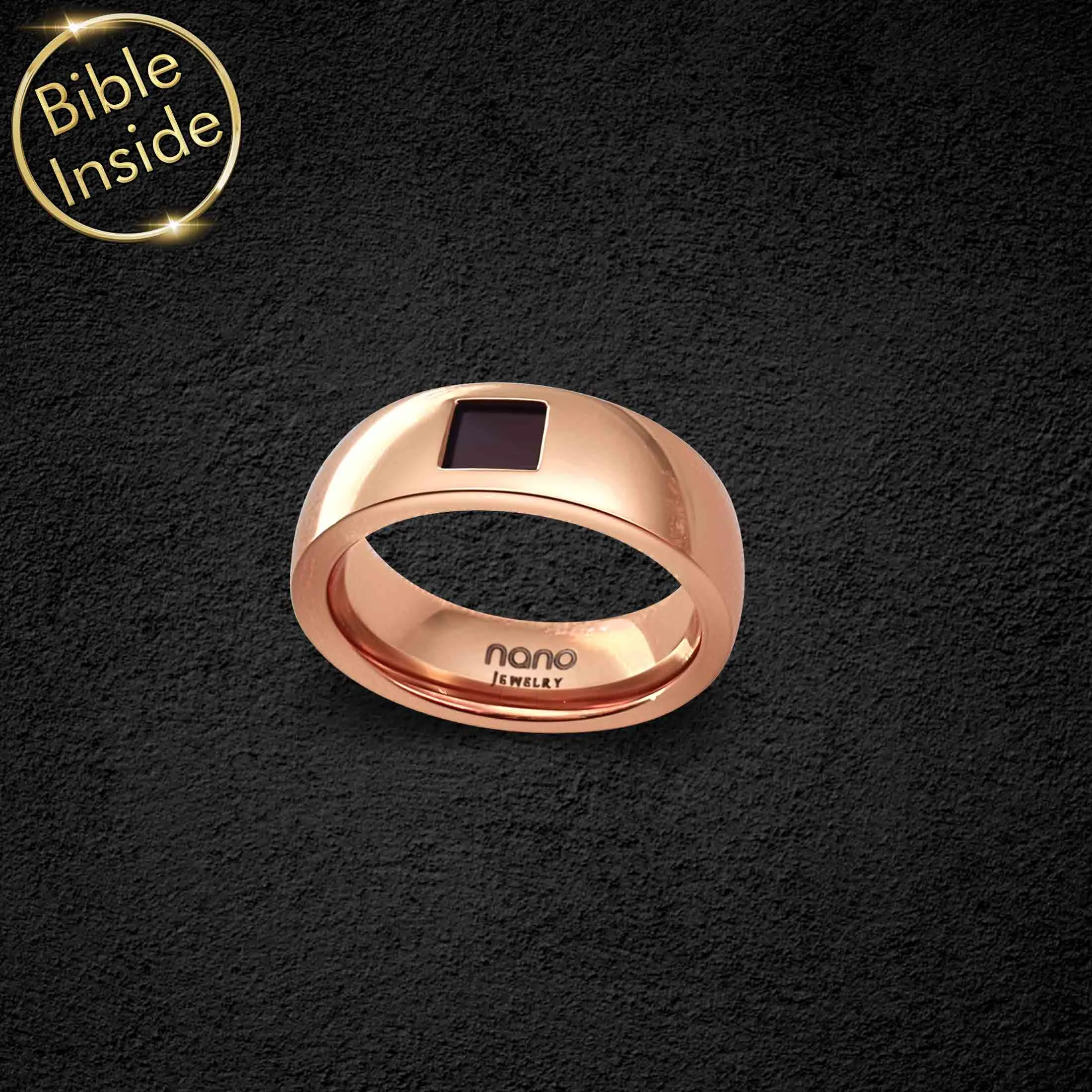 Religious Ring with Nano Bible - Pure Band Ring