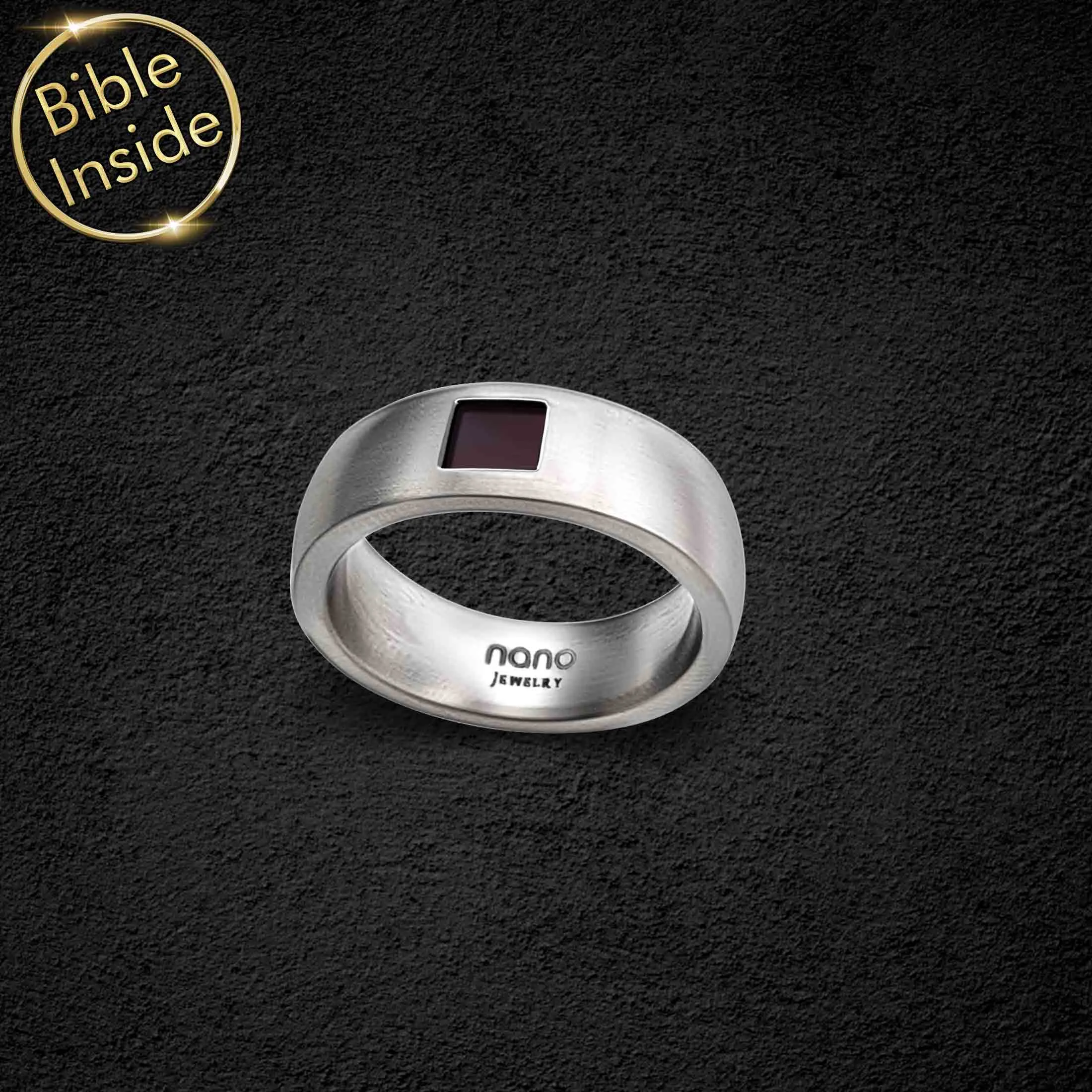 Religious Ring with Nano Bible - Pure Band Ring