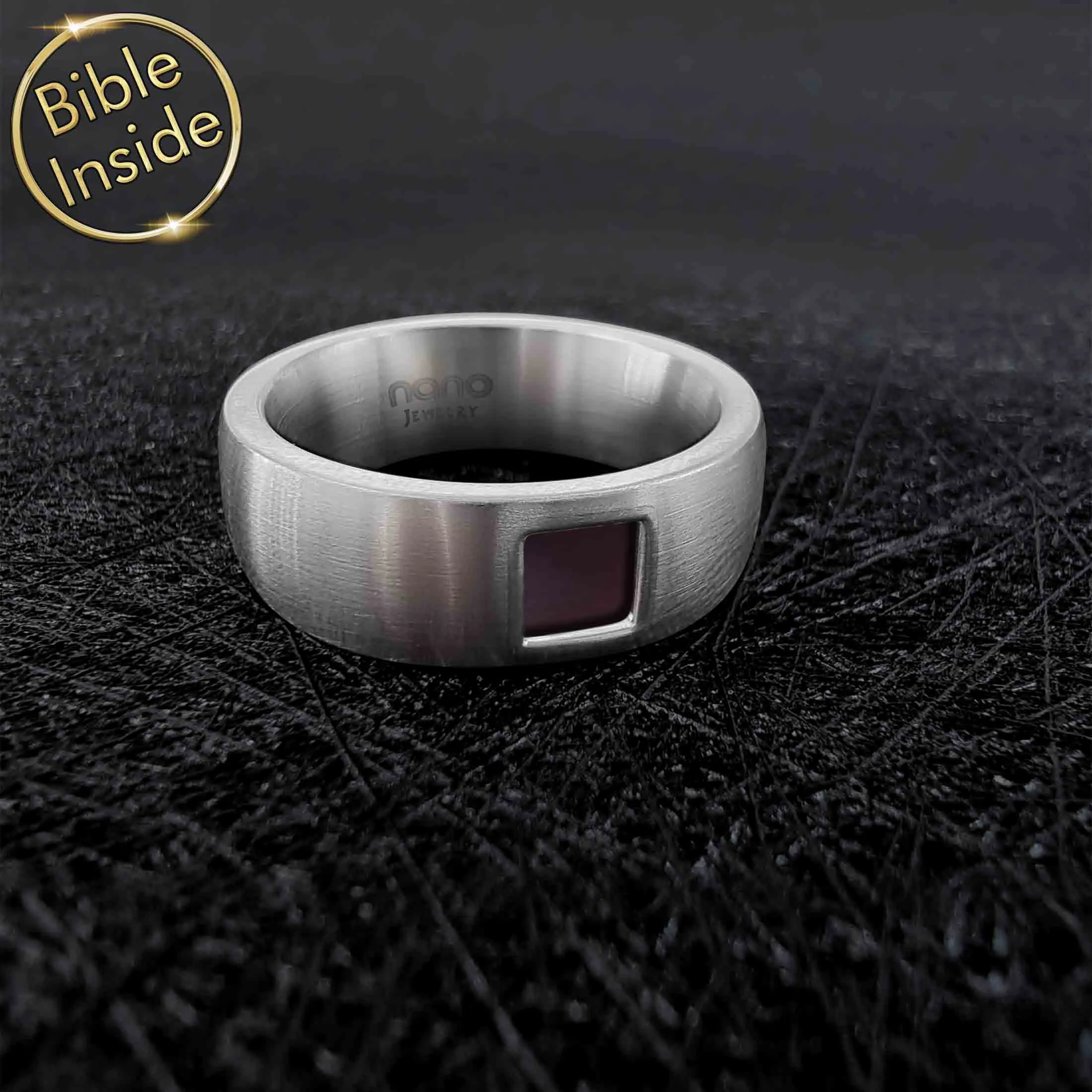 Religious Ring with Nano Bible - Pure Band Ring