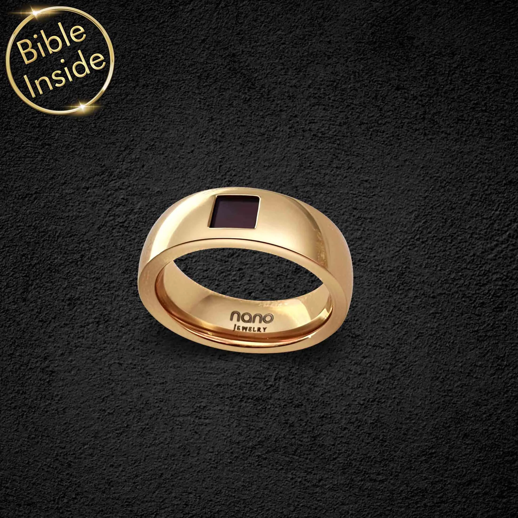 Religious Ring with Nano Bible - Pure Band Ring