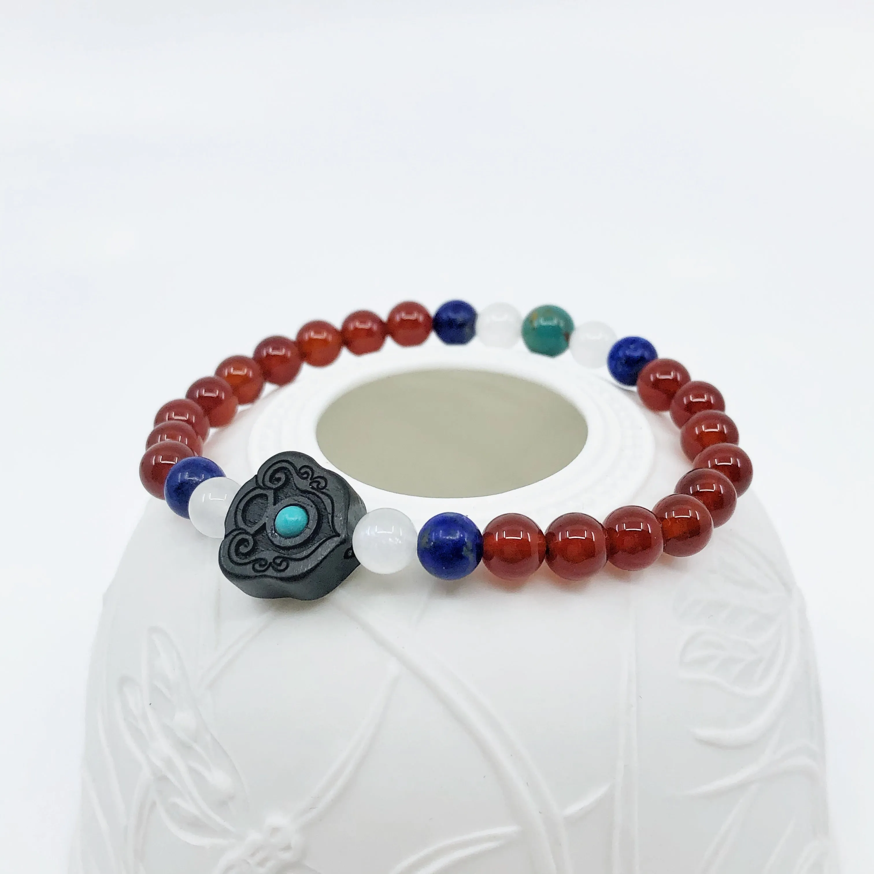 Reunion Beaded Carnelian Bracelet