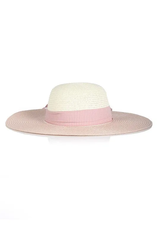 RIBBON BAND STRAW HAT