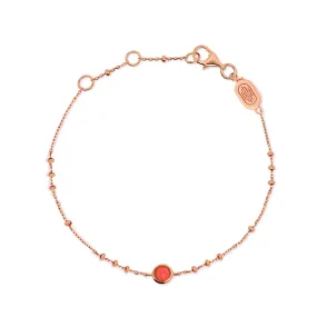 Rose Gold Birthstone Bracelet