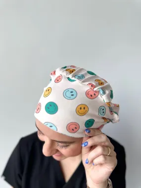 Scrub Hat - Retro Smiley