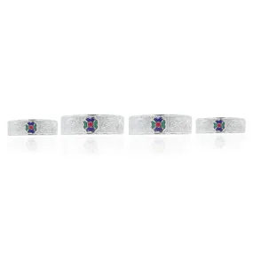 Silver Center's Authentic Colours Toe Rings