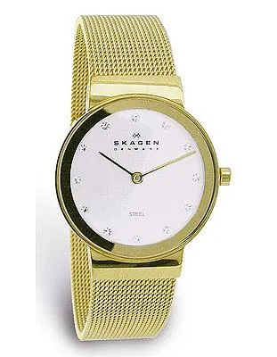 Skagen Steel - Gold Tone - Crystal Indicators