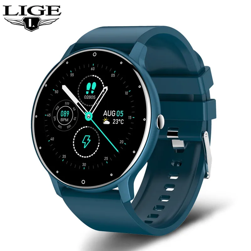 Smart watch Ladies Full touch Screen Sports Fitness watch IP67 waterproof Bluetooth For Android iOS Smart watch Female