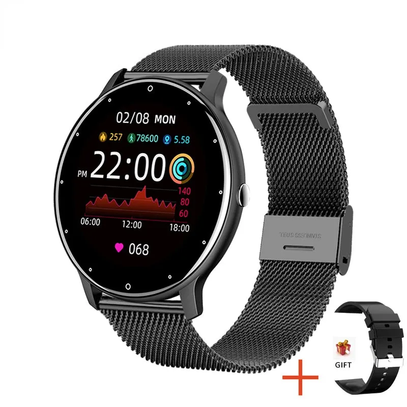 Smart watch Ladies Full touch Screen Sports Fitness watch IP67 waterproof Bluetooth For Android iOS Smart watch Female