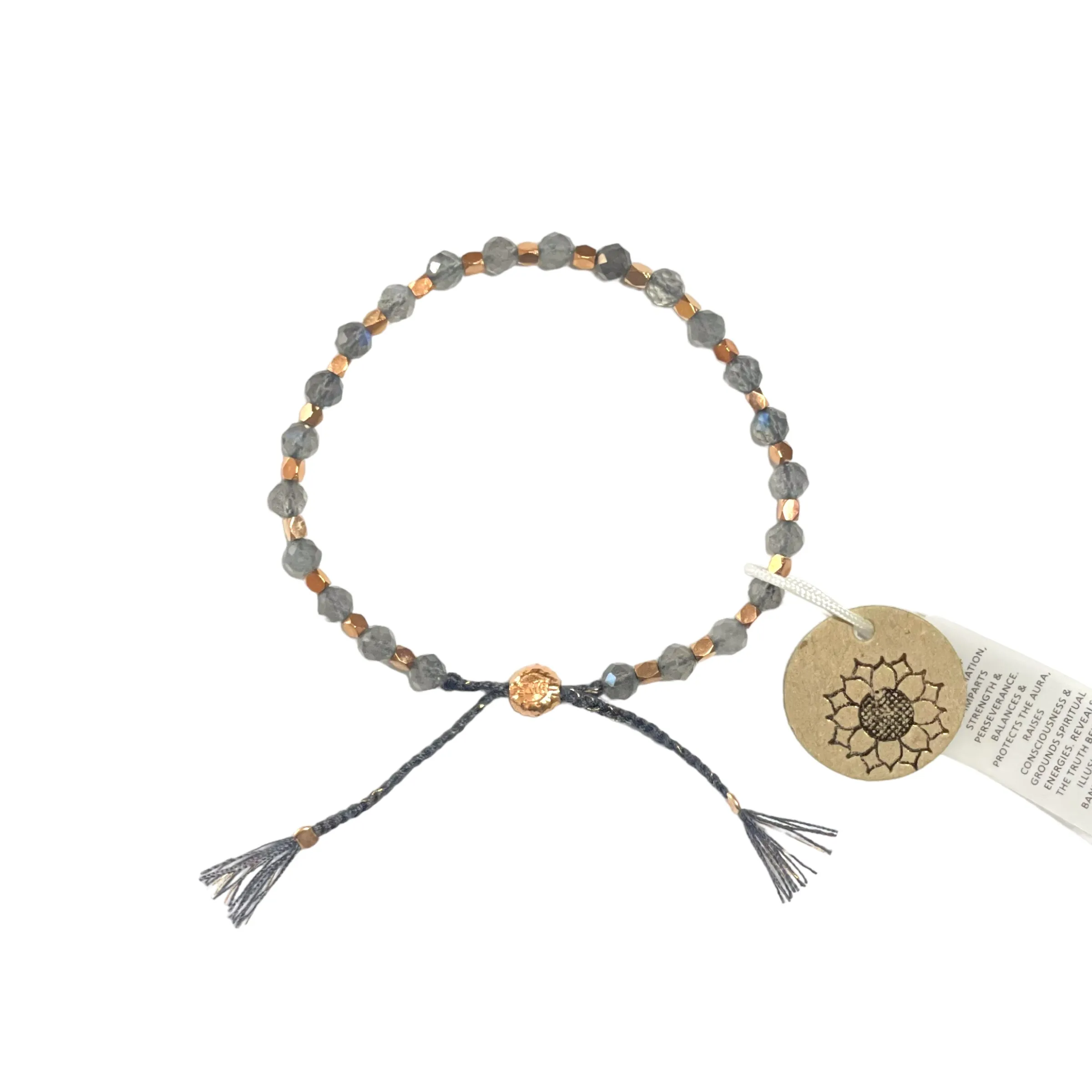 smr | labradorite with rose gold | Signature Collection bracelet