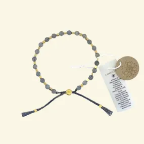 smr | labradorite with yellow gold | Signature Collection bracelet