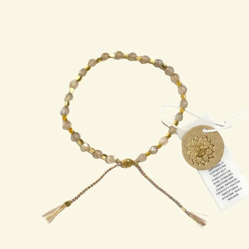 smr | peach moonstone | Signature Collection bracelet