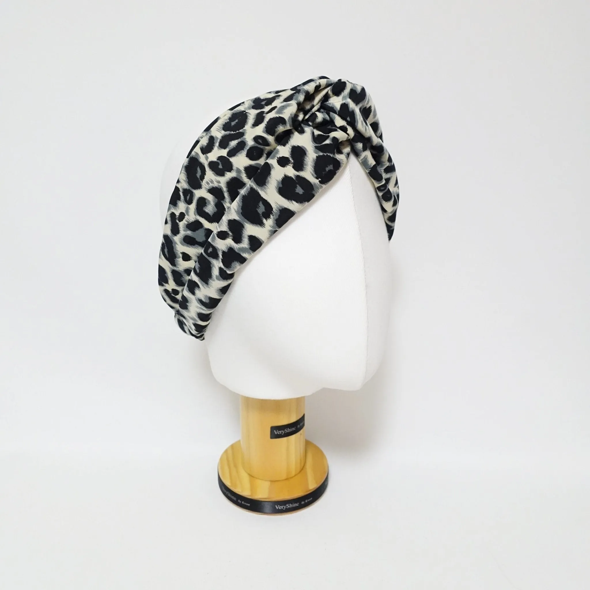 soft leopard print fashion hair turban women trendy headband