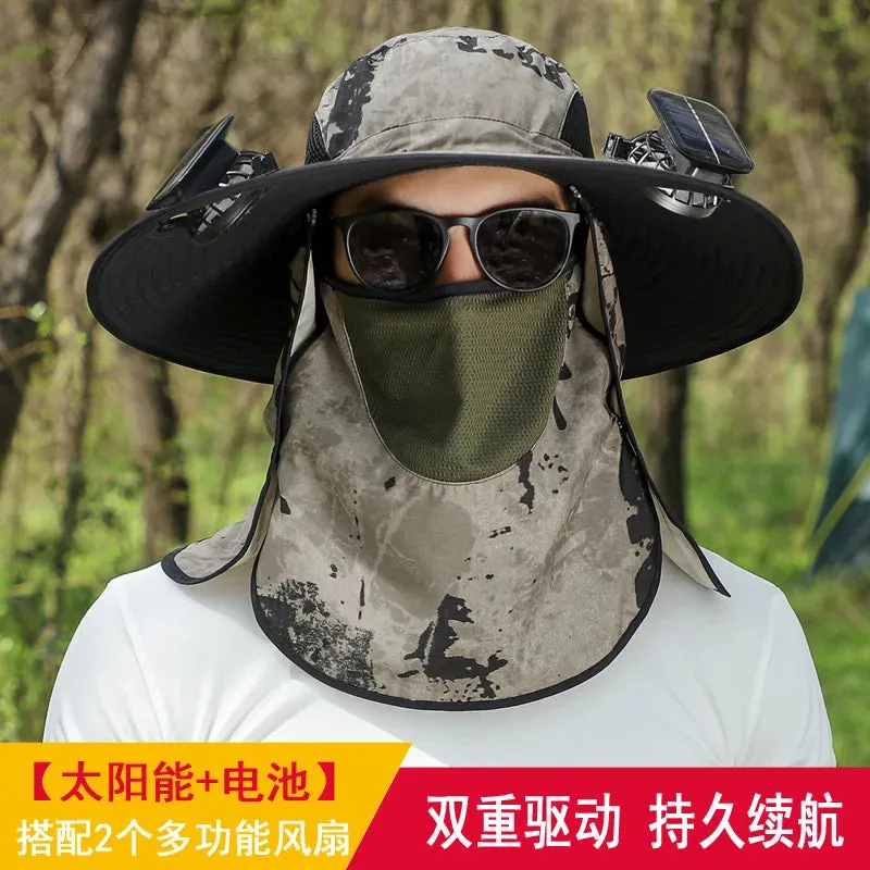 Solar Fan Fisherman Hat Outdoor