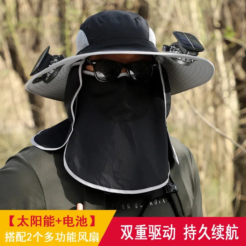 Solar Fan Fisherman Hat Outdoor