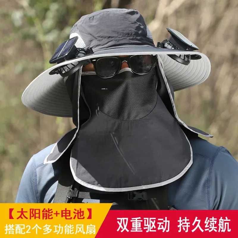 Solar Fan Fisherman Hat Outdoor