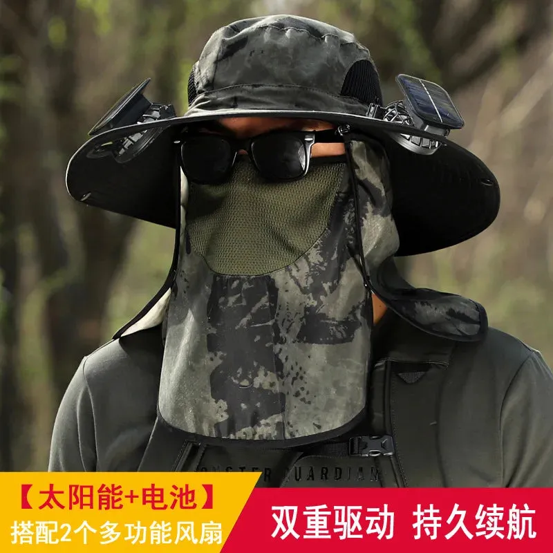 Solar Fan Fisherman Hat Outdoor