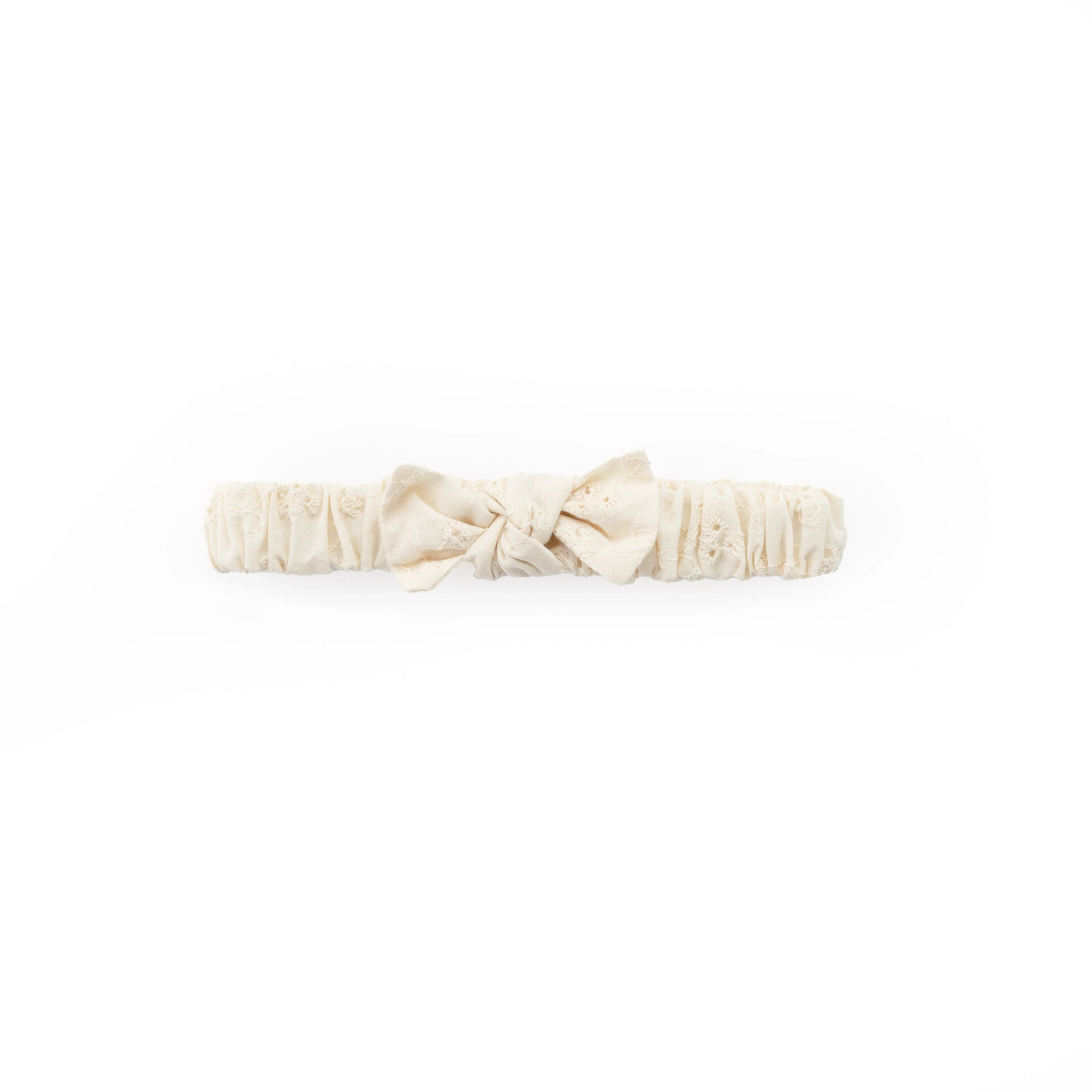 Solid Elasticated Headband- Off-White