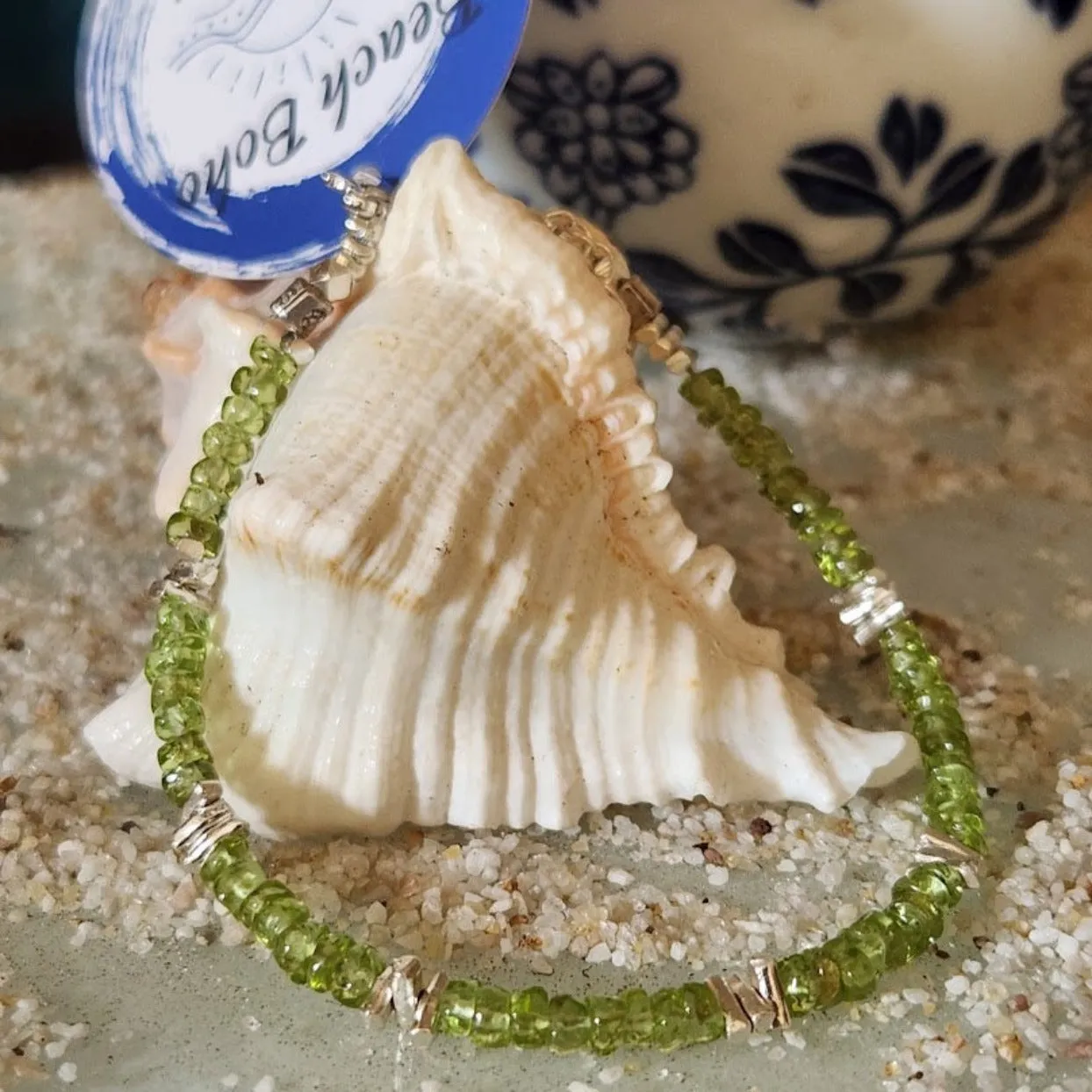 SPICY GREEN - HILLTRIBE PERIDOT 925 BRACELET