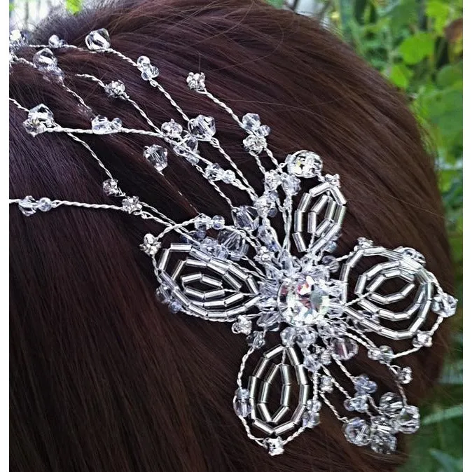 Spring Fantasy Crystal Wedding Headband