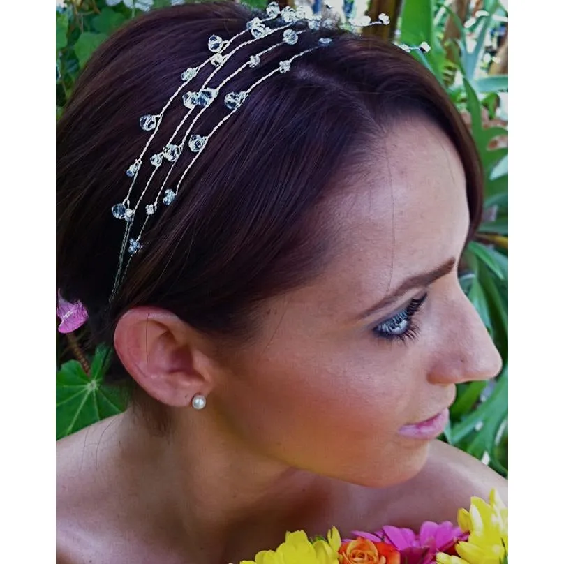 Spring Fantasy Crystal Wedding Headband