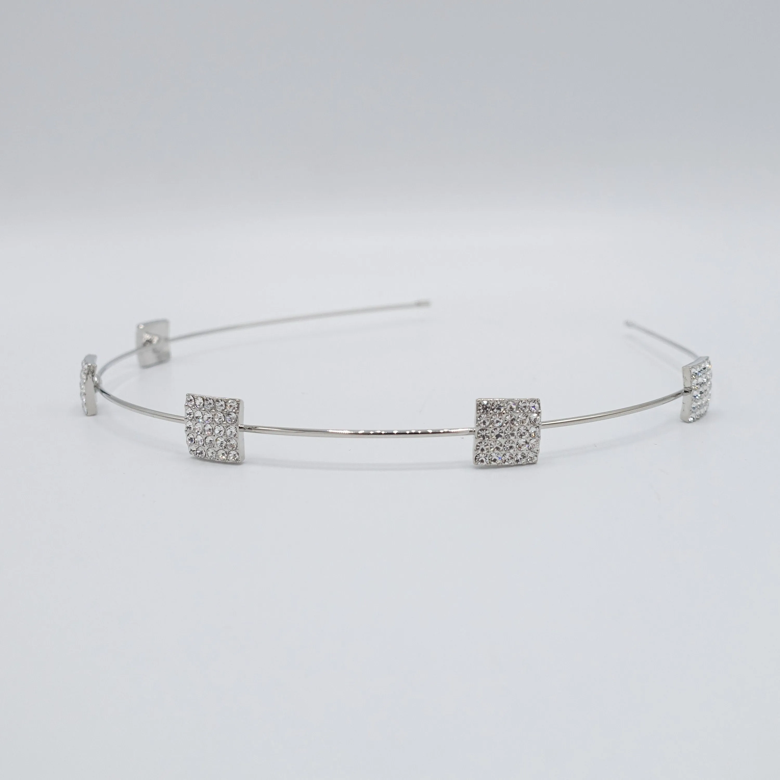 square rhinestone thin headband