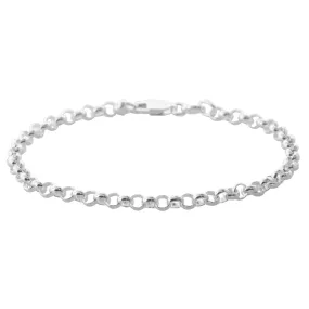 Sterling Silver Round Belcher Bracelet