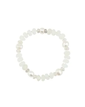 Stone Miyuki Station Pearl Bracelet | 7mm