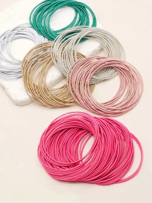 Stretchy Guitar String Bracelet Set