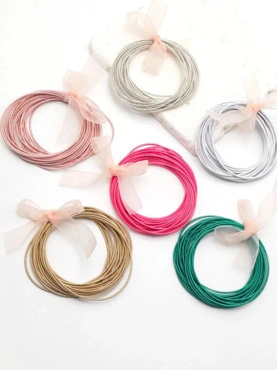 Stretchy Guitar String Bracelet Set