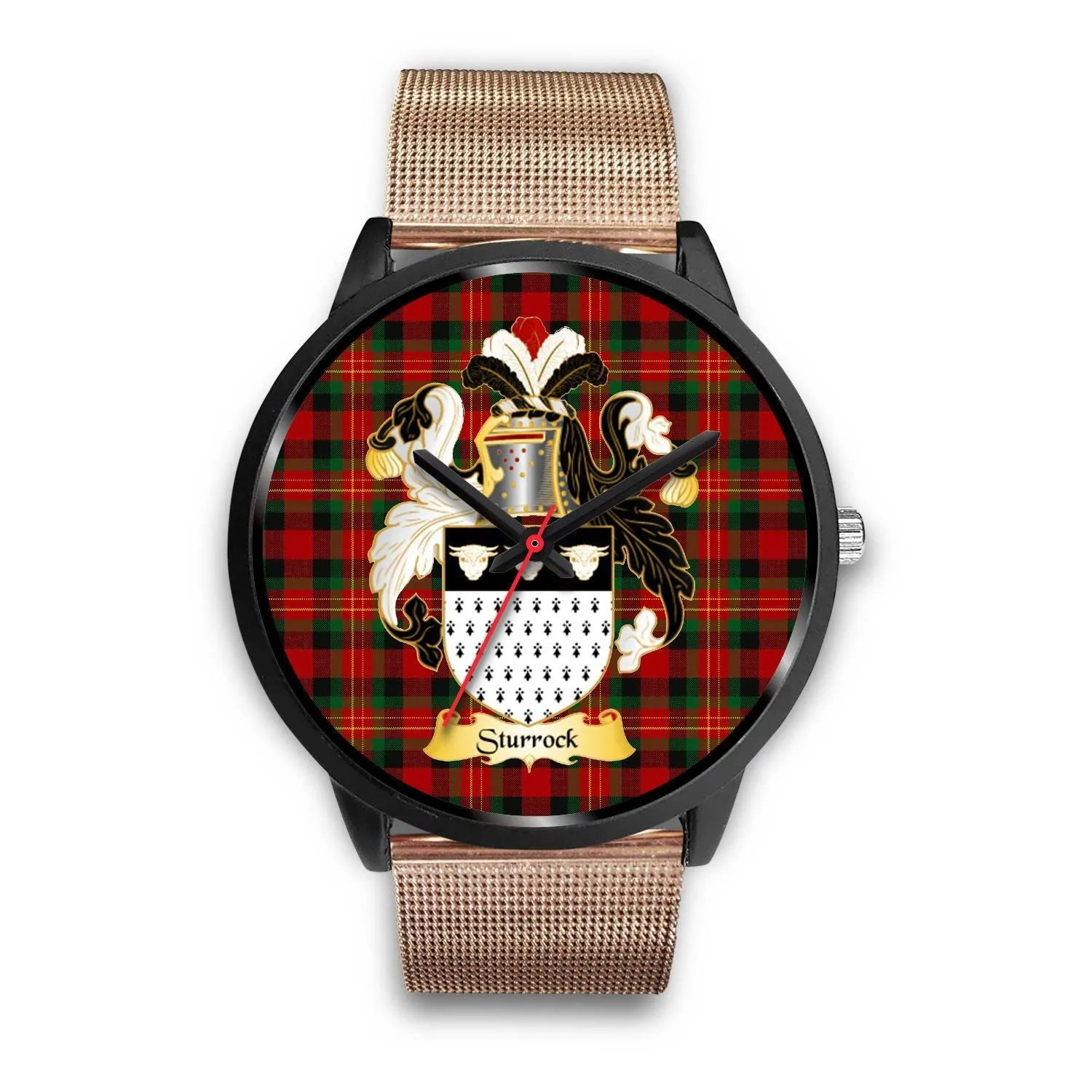 Sturrock Clan Badge Tartan Black Watch