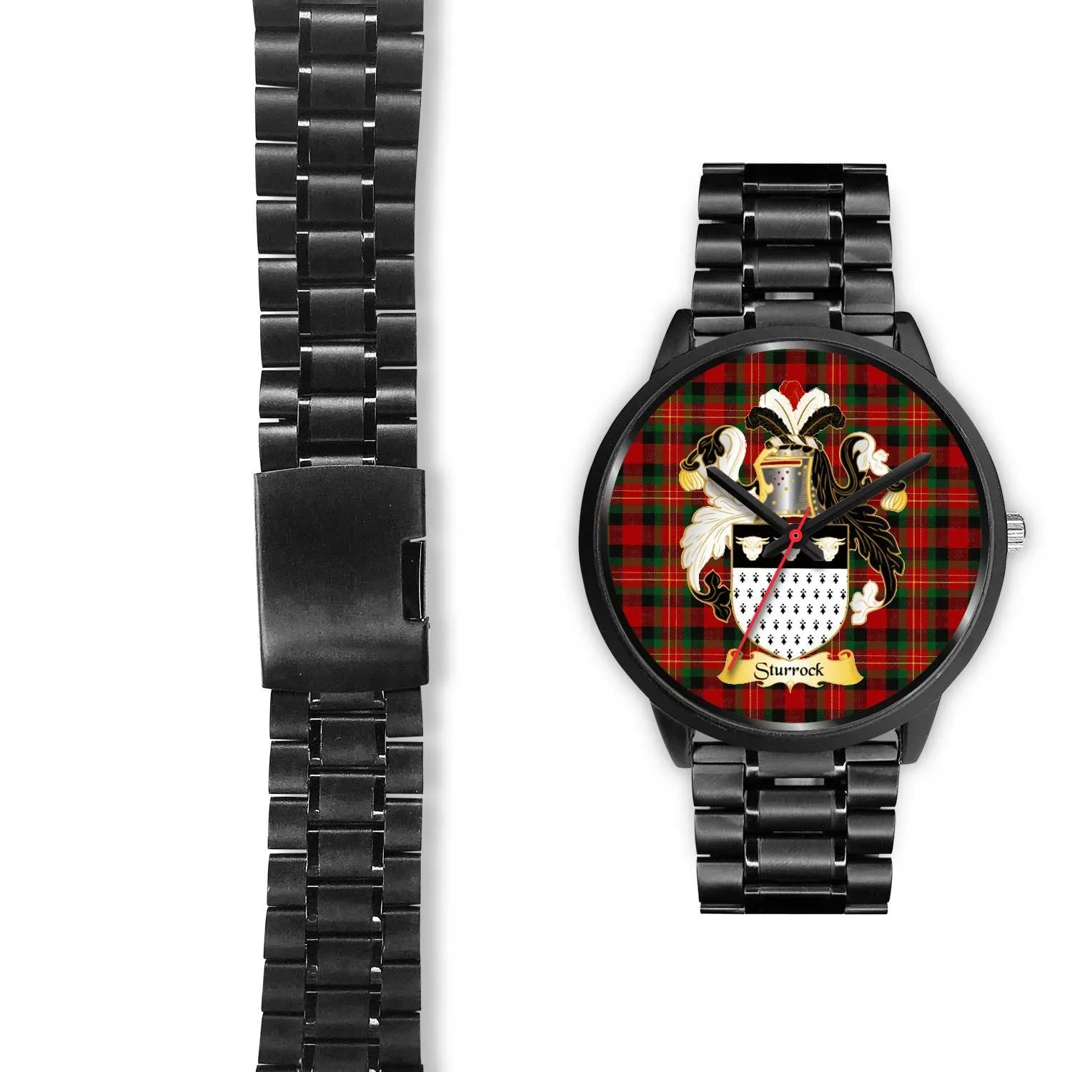 Sturrock Clan Badge Tartan Black Watch