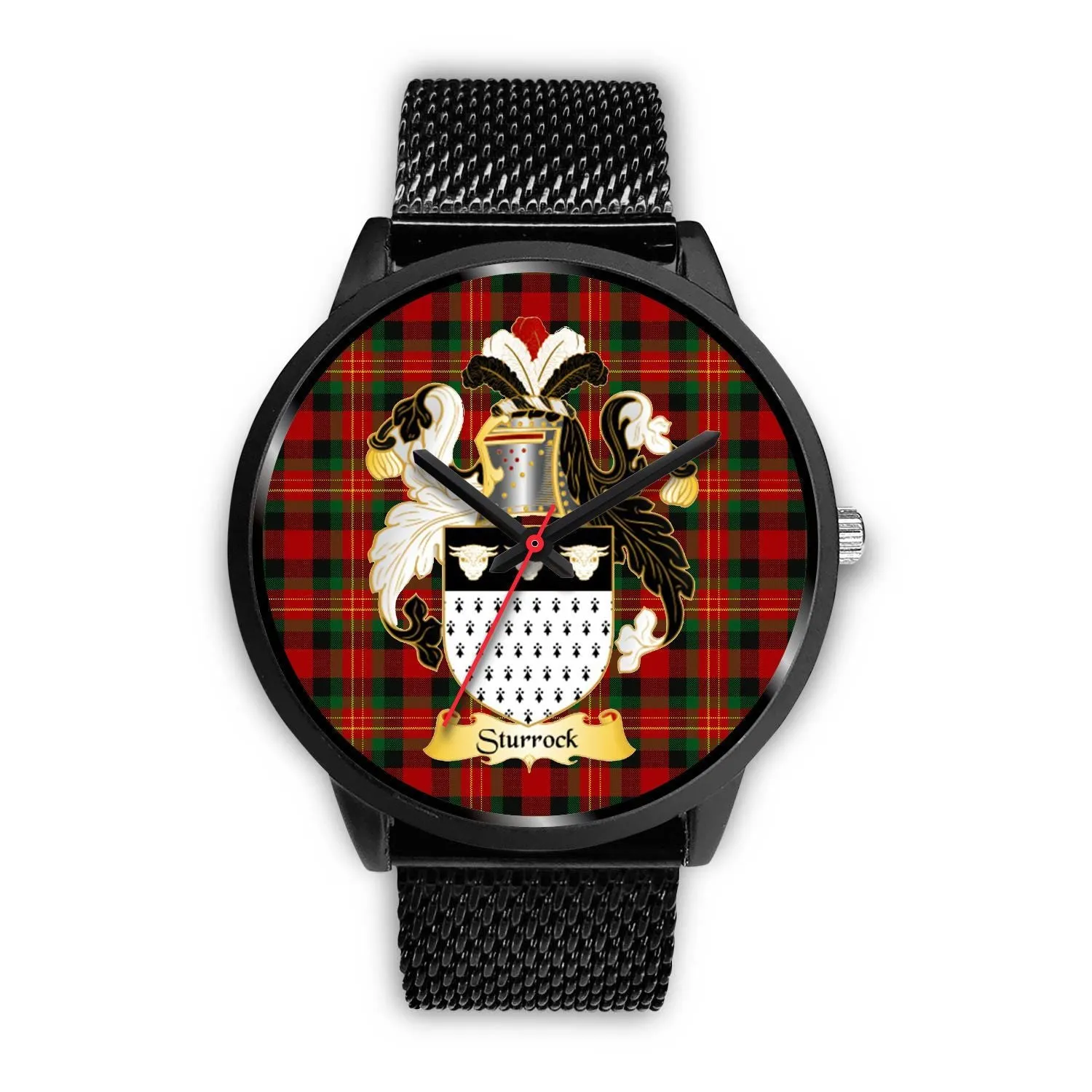 Sturrock Clan Badge Tartan Black Watch