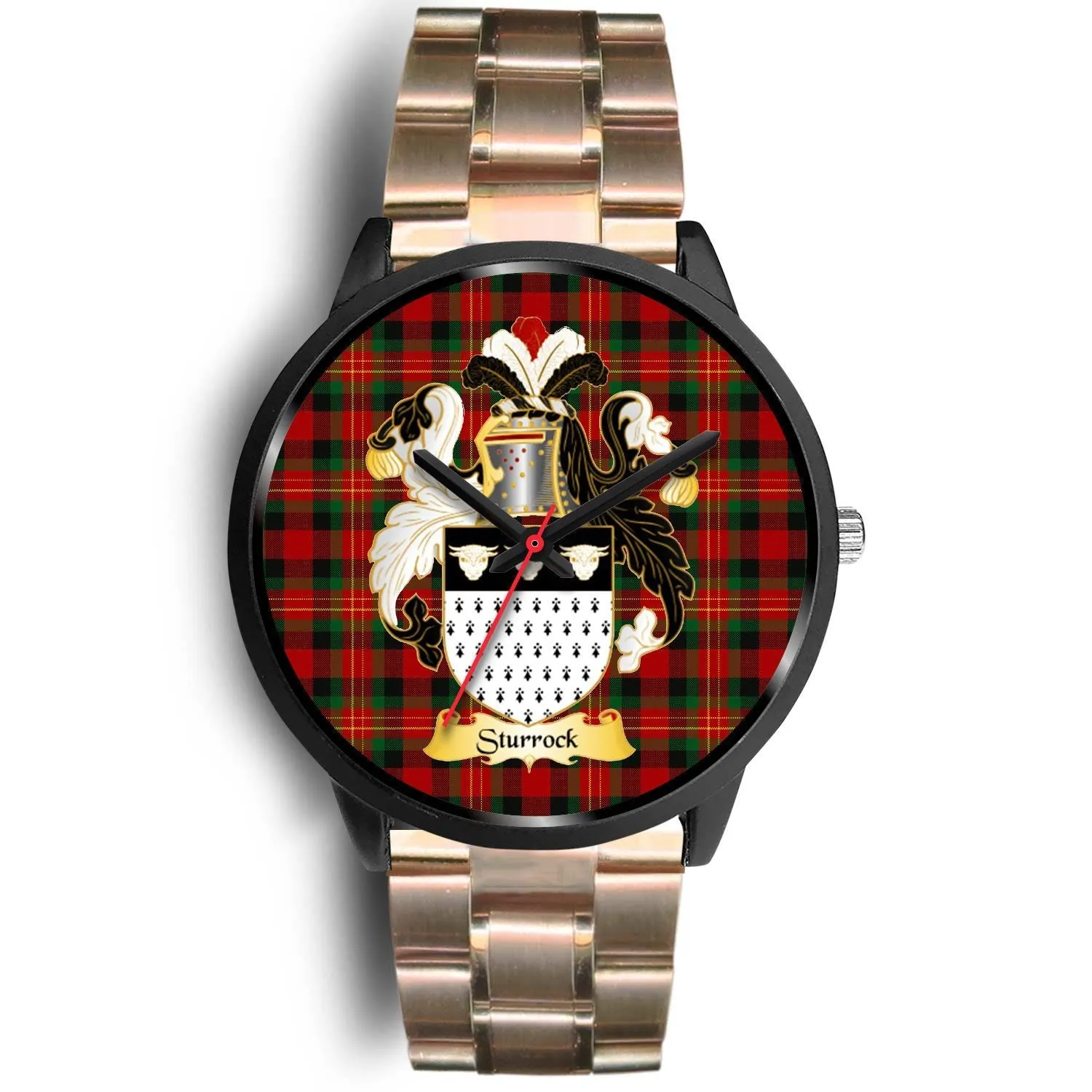 Sturrock Clan Badge Tartan Black Watch